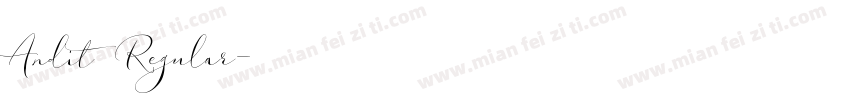 Andit Regular字体转换